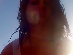 Pov Jap Redhead Giving Titjob And Blowjob In Outdoor Jacuzzi