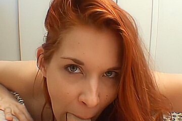 Pov Your Cock Gets Sucked By This Crazy Cum Addicted Redhead Slut!
