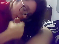 Pregnant Gf Gives Baby Step daddy Blowjob Handjob & Titty Fuck Then Eats Her Out