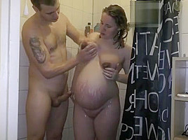 Pregnant Showering