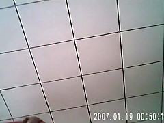 Pretty ladies spied in a public toilet
