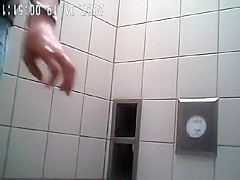 Pretty ladies spied in a public toilet