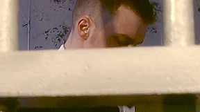 Prison stud ridden bareback in cell