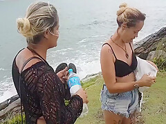 Procurando Homens Na Praia !!! Bastidores E Fotos 10 Min With Paty Bumbum, Binho Ted And Fada Mel