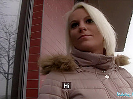 Public Agent Hot blonde Lucy Shine takes cash for sex