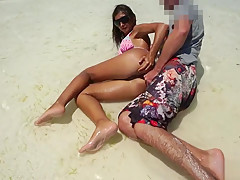 Public Anal sex on beach! Mila Fox