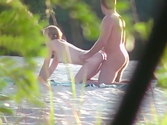 Public Russian Beach Couple Sex