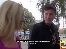 Public amateur mature 3way fucked outdoor on sex date