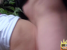 Public amateur mature 3way fucked outdoor on sex date