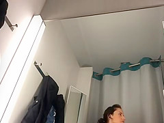 Public masturbation in changing room