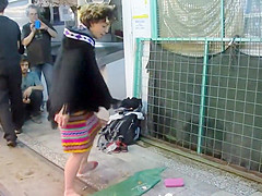 Public nudity as art performance