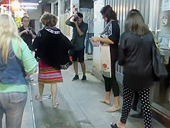 Public nudity as art performance