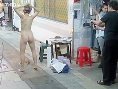 Public nudity as art performance