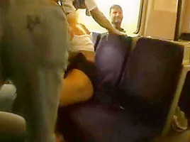 Public sex in a british train