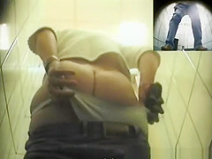 Public toilet with 2 spy cameras