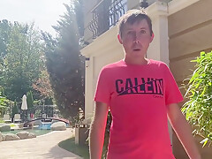Quick Fuck In The Bushes With Friends Stepmom While Her Stepson Is Walking On The Beach