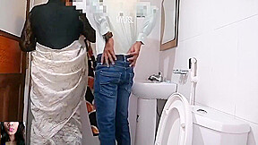 Quick Fucking My Secretary In The Office Bathroom
