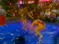 Quisha Page Oil Wrestling