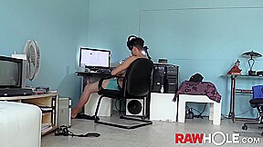 RAWHOLE Latino Twink Urbano Tugs His Throbbing Dick Solo