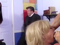 Raven Bay And Nina Hartley Teach A Guy A Lesson