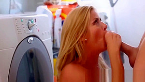 Real busty stepmom sucking dick and getting pussy pounded