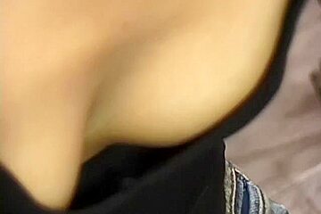 Real japanese down blouse nipple shots