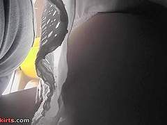 Real upskirt vid shows hottie's amazing skinny butt