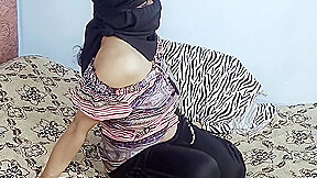 Really Indian Hot Wife Wearing Arabic Hijab On Live Webcam Plays With Husband S Big Cock
