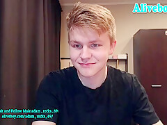 Redhead Boy Wanks Hard On Webcam - Pretty Boy
