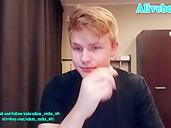 Redhead Boy Wanks Hard On Webcam - Pretty Boy