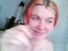 Redhead Camslut Gets Her Mouth Hard Fucked