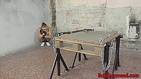 Restrained Bondage Sub Pussy Fucked By Dom