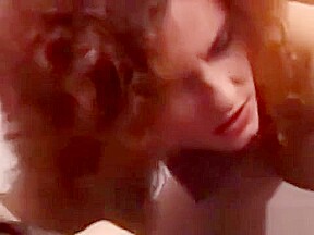 Retro redhead pussypounded before cumshot
