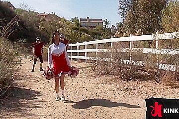 Revenge Of The Cheerleader Busty Asian Begs For Gangbang 5 Min