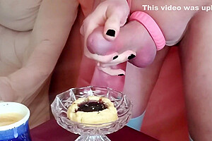 Rikki Ocean Cums On Breakfast And Eats Every Bite