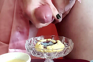 Rikki Ocean Cums On Breakfast And Eats Every Bite