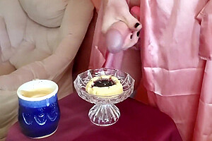 Rikki Ocean Cums On Breakfast And Eats Every Bite