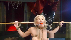 Rough Scissoring Orgasm And Latex Bondage Heels Big-breasted