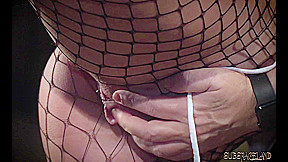 Rough bondage slapping her pussy and the slave screams