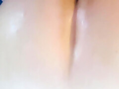Rubbing My Big Titties Over My Step Daddys Big Cock