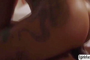 Rubi Maxim In Transsexual Fucks Big Black Cock Interracial Sex