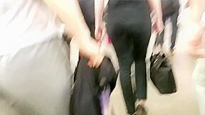 Russian ass in black jeans