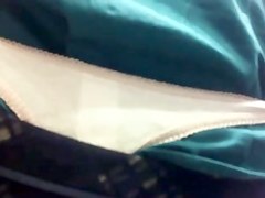 SDRUWS2 - MILF SHOWING WHITE THONG AT WORK