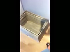 SDRUWS2 - MILF SHOWING WHITE THONG AT WORK