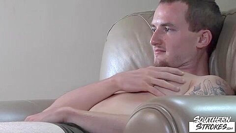 SOUTHERNSTROKES Horny Man Dustin Masturbates Solo