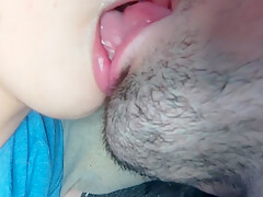 Saliva French Tongue Kissing With My Cute Gf - Close Up Wild Hd 4k