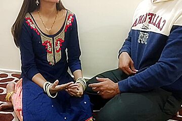 Sara Teaches Fucking To Stepbrother In Hindi Audio - First Night