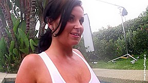 Sarah Randall - Ribbed T-Shirt 1 - PinupFiles