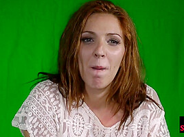 Scandalous redhead bitch dominated in orgy by big dick