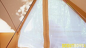ScoutBoys Twink Logan Cross excited by hot DILF's big dick